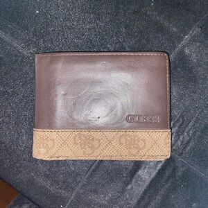 Guess Men's Brown and Tan Card Holder